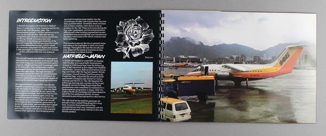British Aerospace Bae146 Far East Sales Tour Manufacturers Brochure 3