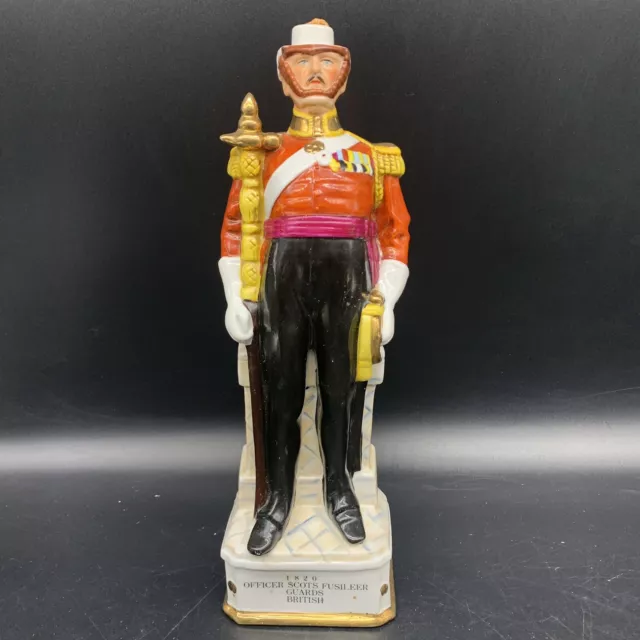 VTG 1971 Arnart Officer Scots Fusileer Guards 1820 British 13" Decanter Figurine