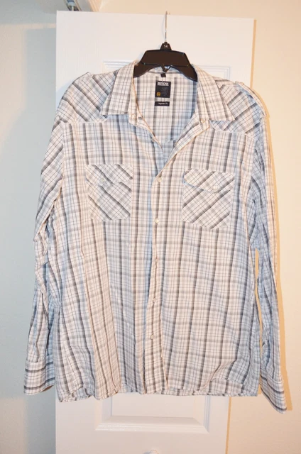Chemise Daniel Cremieux Classics - Homme Taille L - Manches Courtes - Violette - 100% Coton - NEUVE