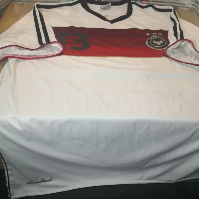 Germany Deutschland White Red Black XL World Sports Short Sleeve Football Top