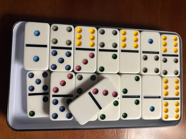Jeu De Dominos Vilac Oui Oui - 28 Pièces Dans Sa Boîte - Vintage - Occasion