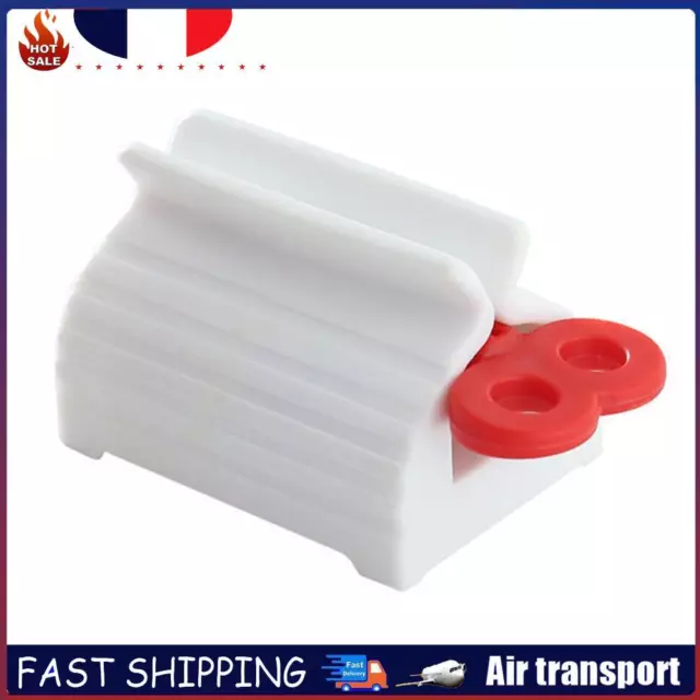 Plastic Facial Cleanser Clips Toothpaste Squeezer for Hair Dye Cosmetics (Red) F