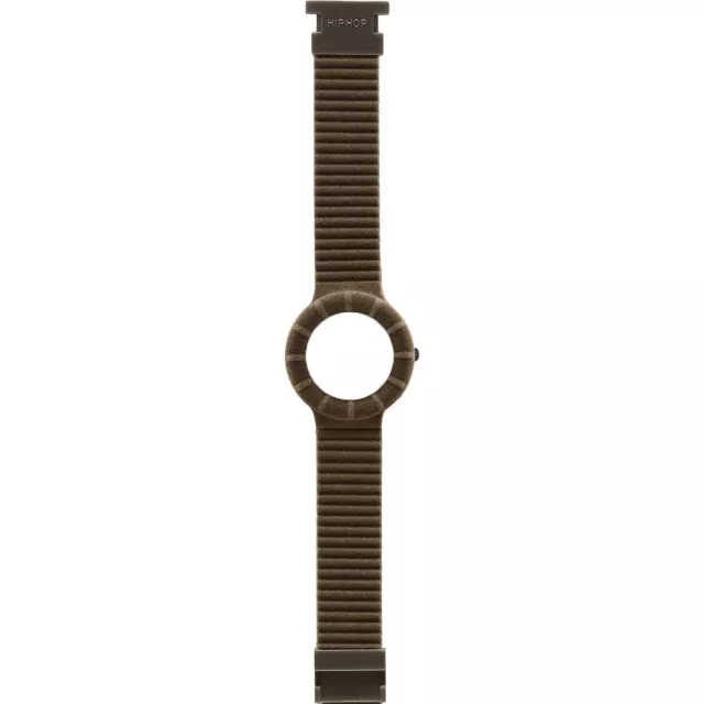 Cinturino di Ricambio HIP HOP VELVET HBU0135 32mm Silicone Velluto Marrone