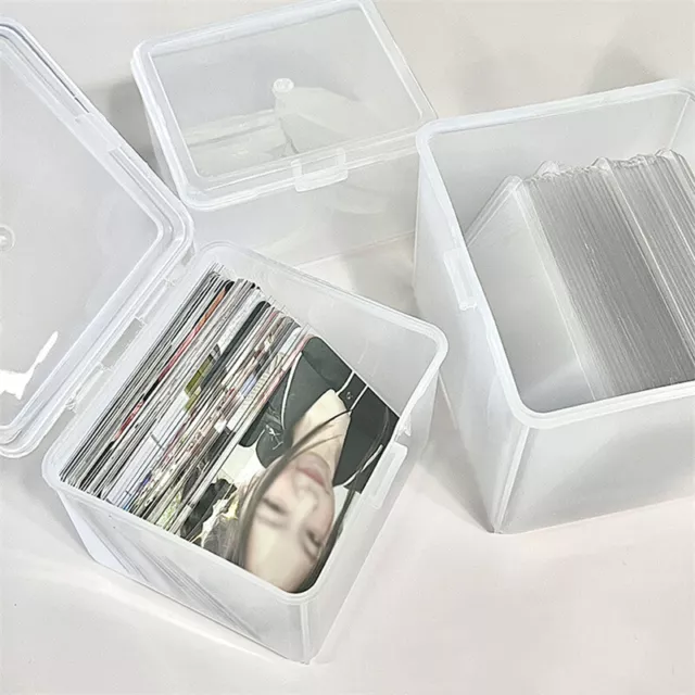 Photocards Storage Box Transparent Stickers Korea Idol Card Holder Organizer
