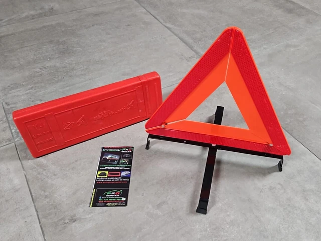 Triangolo Riflettente Per Emergenza Stradale - Colore Rosso, Obbligatorio Per Auto - Foto 3