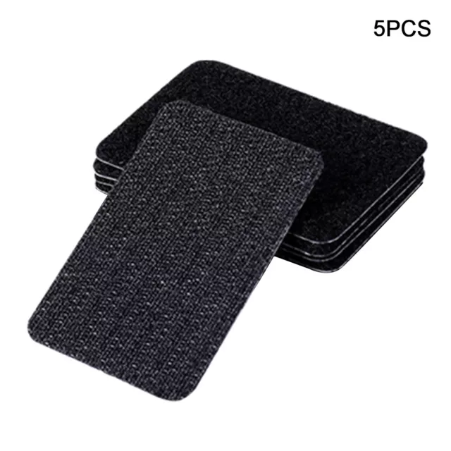 5pcs/pack Car Carpet Sticker Rug Fastener Tape SelfNon Slip Black