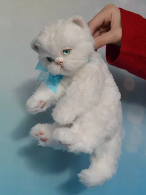 Floofy realistic, fully movable kitten realistic collectible toy gift 8 in OOAK