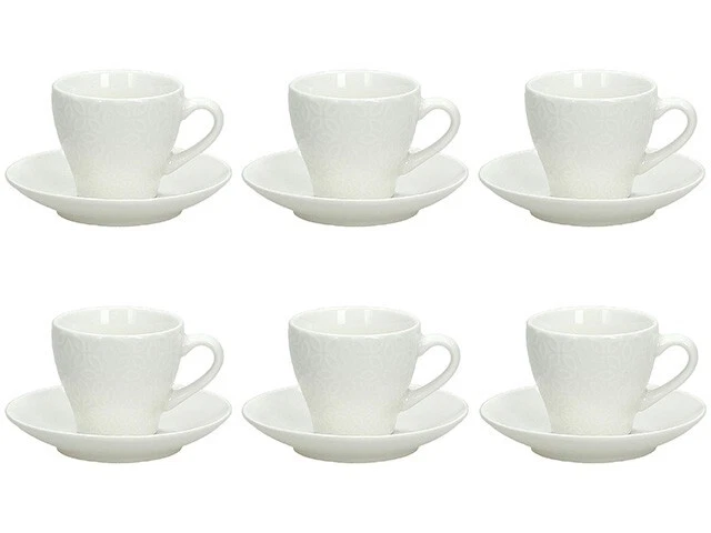 Set 6 tazzine caffè in porcellana Florianne primavera