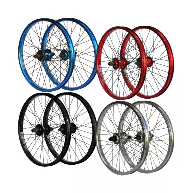 BMX Old School Expert Wheels Front & Rear 20" x 36H by DRS with Various Colours