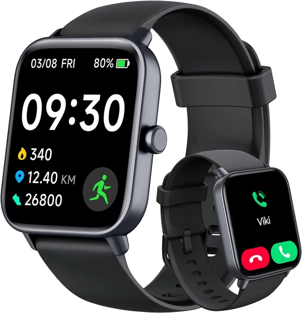 Smart Watch for Men (Alexa Built-In & Bluetooth Call), 1.8" Smartwatch with Spo2