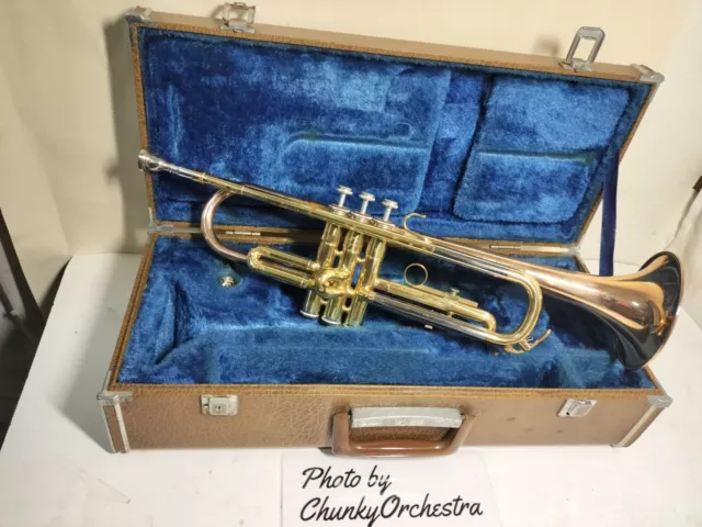 YAMAHA Trumpet YTR-332 Red Bell with hard case made in Japan #1060