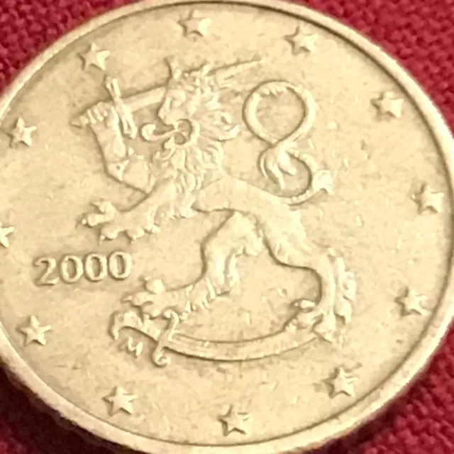 50 Cent Münze  FINNLAND-  2000