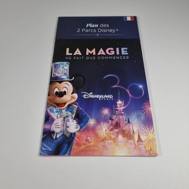 DISNEYLAND PARIS 30TH Anniversary Park Guide Map Unused Souvenir French ...