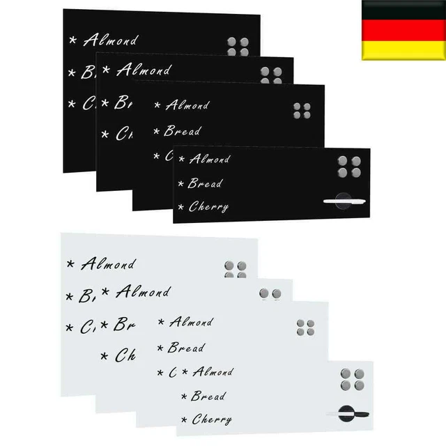 WHITEBOARD MEMOBOARD WHITE/SCHWARZ Board Magnettafel Memotafel ...