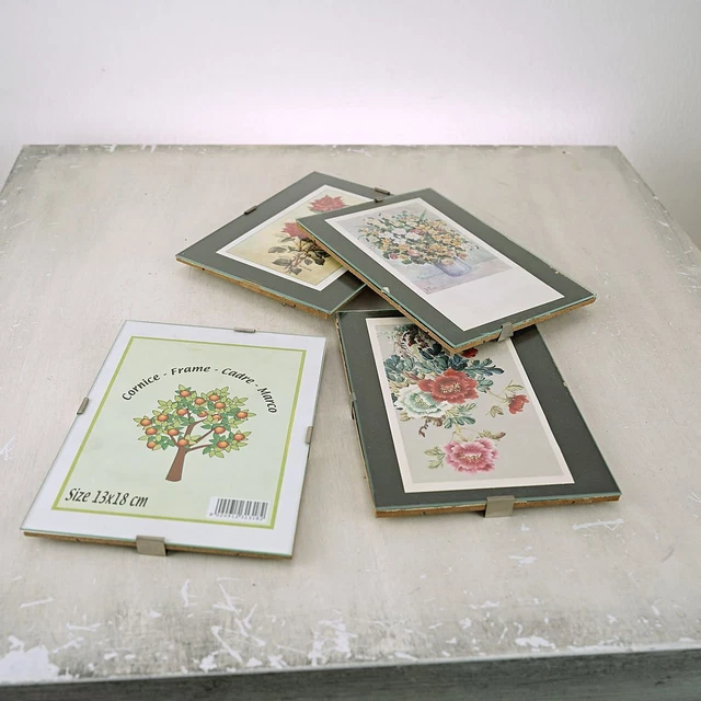 set di 4 portafoto cornici