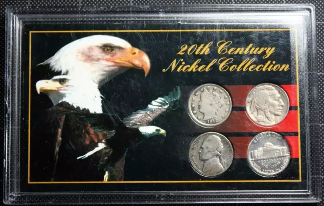 20th Century Nickel Collection U.S. Coin Set Buffalo Silver War Liberty V eagle