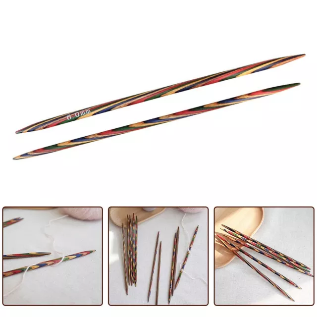 Premium Quality Double Pointed Needles Polished Surface Colorful Assortment