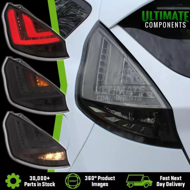 Ford Fiesta Mk7 Facelift 2012-2017 LED Smoked Upgrade Rear Tail Lights Lamps