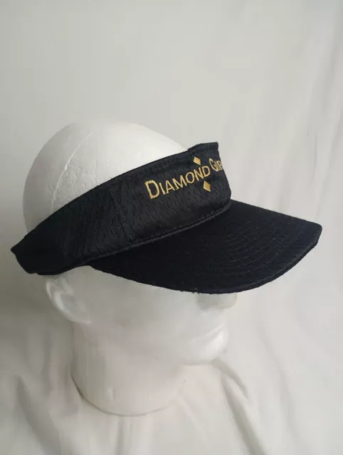 Diamond Girl Poker Black Visor Adjustable Ball Cap Hat 2