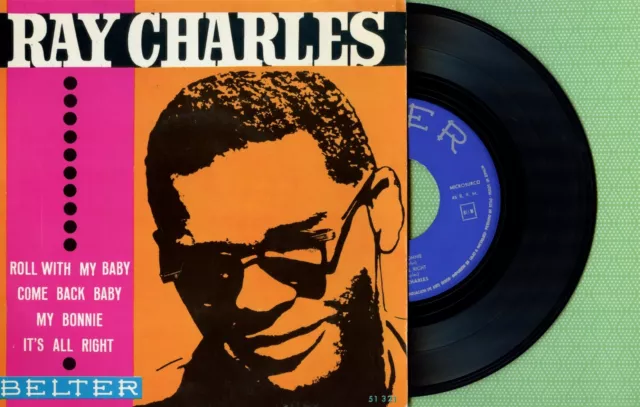 RAY CHARLES / Roll With My Baby / BELTER 51.321 Pressing Spain 1963 EP VG+