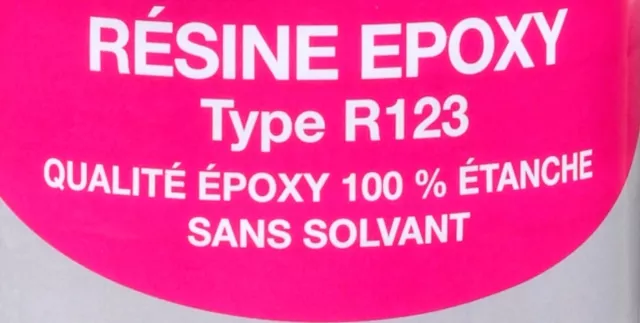 Soloplast Résine EPOXY R123 et Durcisseur R614 - Kit de 5 kg