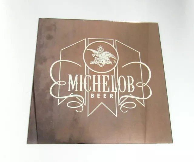 Michelob Painted Mirror Glass Sign 12x12 Advertising Carnival Fair Prize Bar