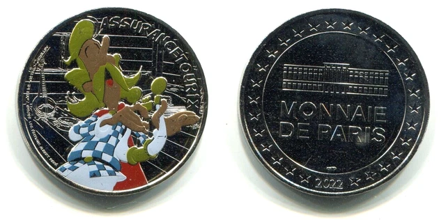 MÉDAILLE MONNAIE DE Paris 2022 « Astérix-Troubadix » Ø 34mm EUR 8,90 ...