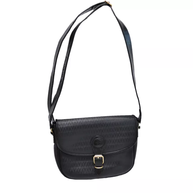 Valentino by Mario Valentino Monogram Leather Shoulder Hand Bag Made in Italy