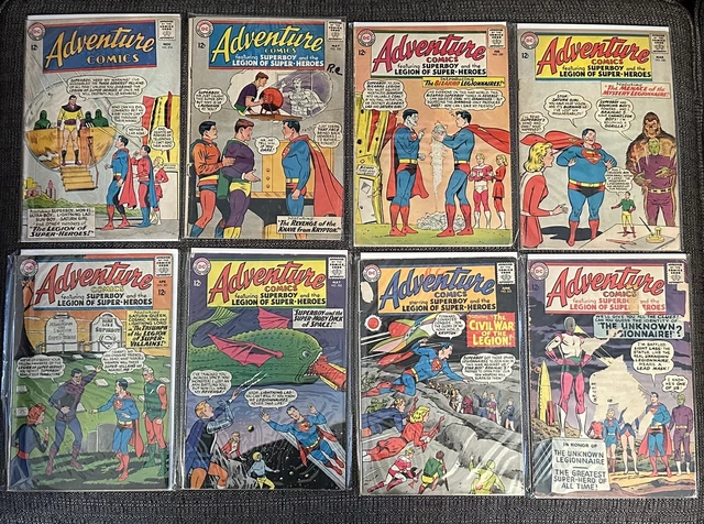 Lot of 16 Adventure Comics  Legion Of Super-Heroes  Lower Grade Issues