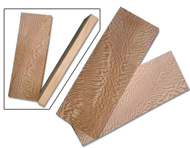 1 Set Of Maple Wood Scales For Knife, Axe Razor, Tool Bushcraft Making 2195