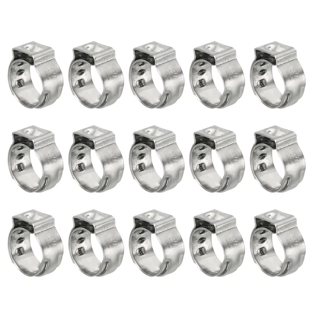 Confezione da 40 Morsetto Cinch PEX 3/8", 304 Anelli Crimpante Acciaio Inox 9,4-11,9 mm