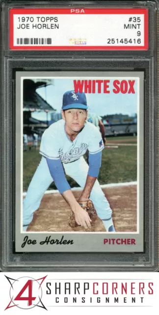 1970 Topps #35 Joe Horlen White Sox Psa 9