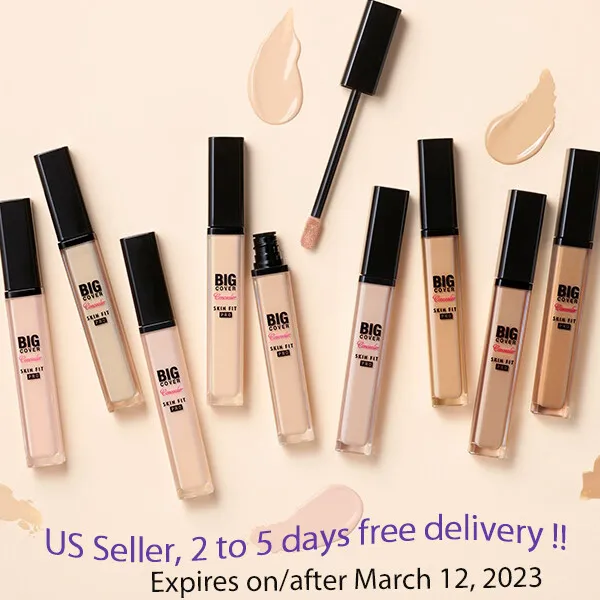 Etude House Big Cover Skin Fit Concealer 7g 9 shade options + Free Sample !!