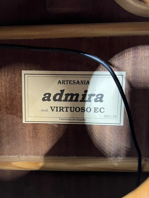 Admira Virtuoso Ec (Artesania) Electro-Classical Guitar needs atention 8