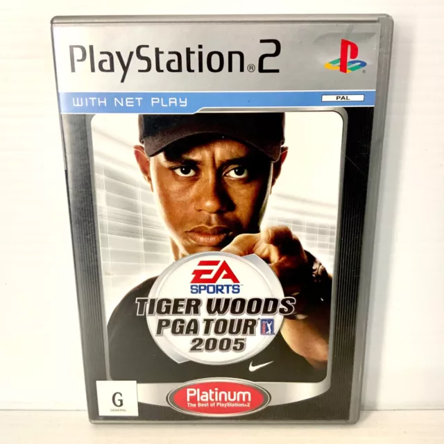 Tiger Woods PGA Tour 2005 + Manual - PS2 - Tested & Working - Free Postage