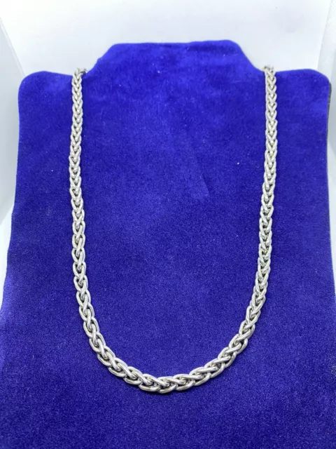 .925 Sterling Silver Rope Chain Hook Clasp Heavy Duty & Shiny!