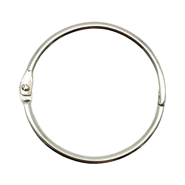 2 Inch (15 Pack) Binder Rings, Nickel Plated Steel Binder R...