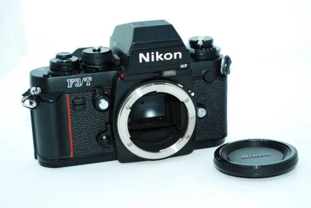 PRICE DOWN"MINT ALMOST UNUSED"Nikon F3/T HP Titanium Black 35mm SLR Camera#5297