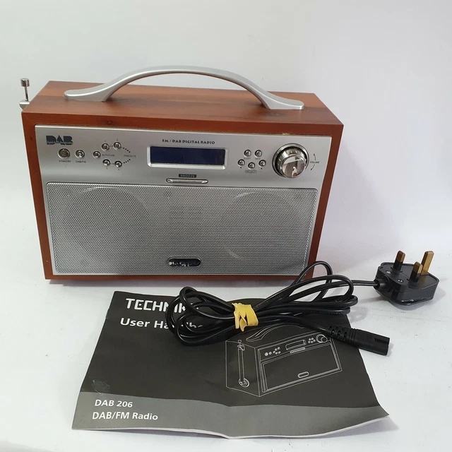 TECHNIKA DAB 206 Digital Radio Portable DAB/FM w/Manual Tested