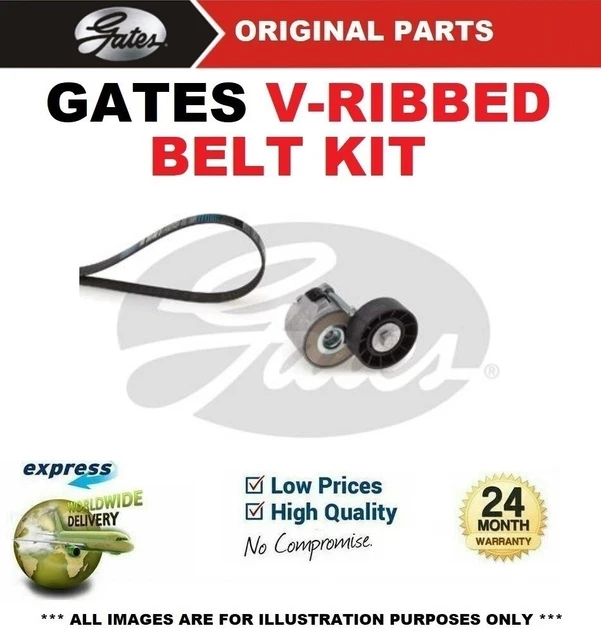 GATES FAN BELT PULLEY KIT for IVECO DAILY Chassis 45C14 45C14 /P 2007