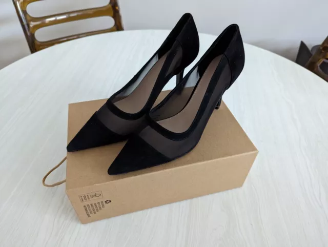 Wittner Black Suede Heel Pumps Size 40