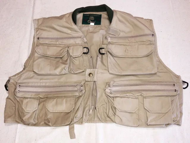 ORVIS FLY FISHING Vest #1836 Size Large Cotton/Polyester Blend
