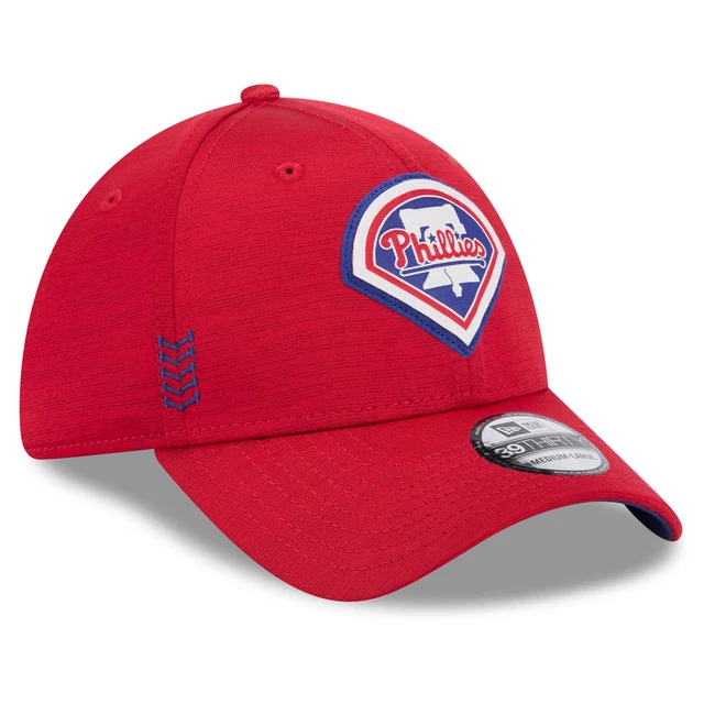 MEN'S NEW ERA Red Philadelphia Phillies 2024 Clubhouse 39THIRTY Flex
