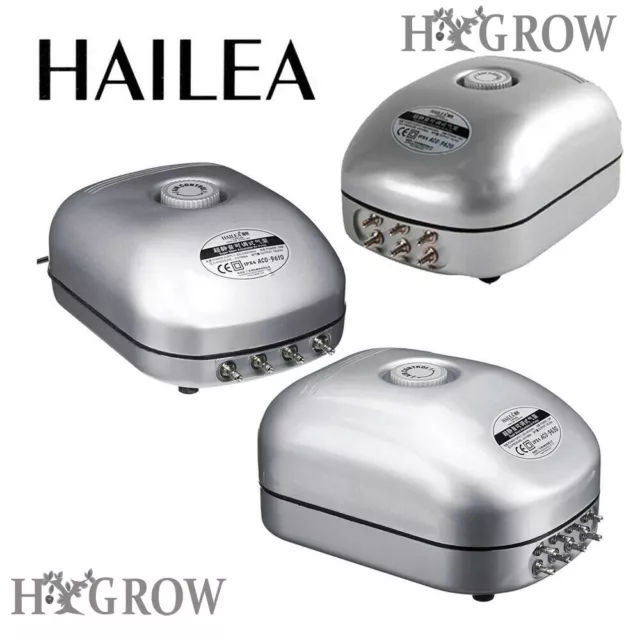 Hailea Adjustable Air Pumps ACO Multiple Outlet Fish Tank Pond 9610 9620 9630