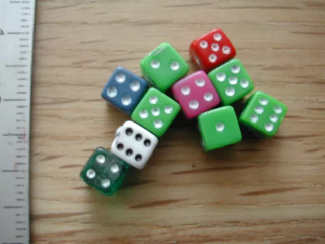 10 X Minis Des / 4Mm /Minis Dices   P11