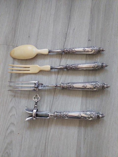 Service à gigot ancien ,en argent made in france Service à gigot ancien ,en argent made in france