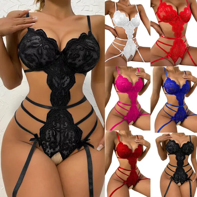 Women Sexy Lingerie Sleepwear G-string Dress Underwear Babydoll Lace Nightwear