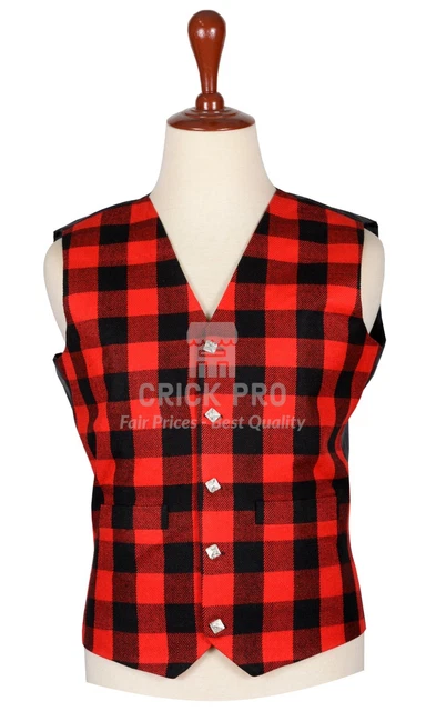 Macgregor Rob Boy Handmade Waistcoat Kilt Vest - Custom Made Waistcoat for Men