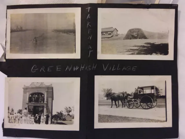 4 Vintage Old 1930's Photos Greenwich Village in Dearborn Michigan Ford Museum