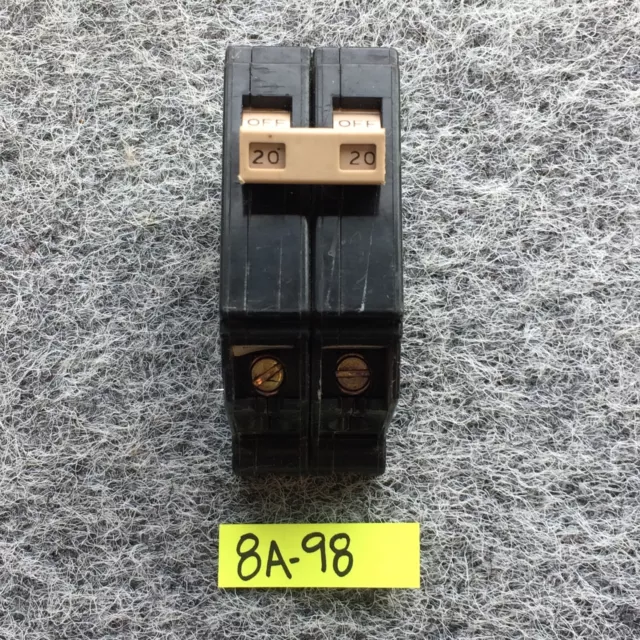 CH220 2 Pole 20 Amp 120 240V AC Plug In Fit CH-Panel Generic Circuit Breaker